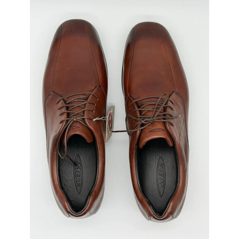 MBT Kabisa Shoes Mens 11-11.5 Brown Leather Rocker Sole